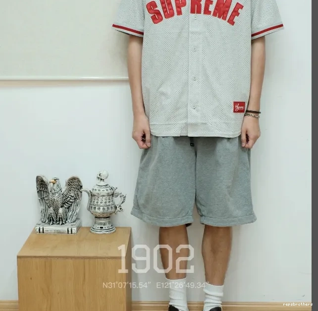 short BASEBALL ULTRASUDE baseball MESH mesh JERSEY suede sleeved 24SS 0729